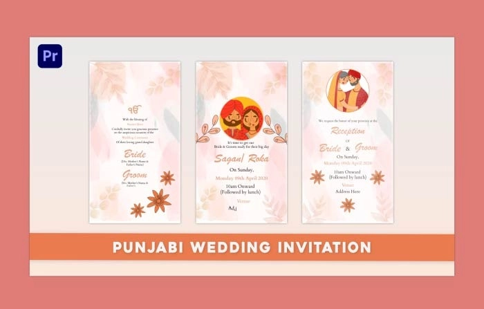 Best Punjabi Wedding Invitation Premiere Pro Template