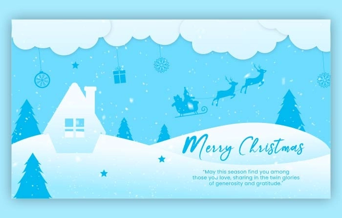 Merry Christmas Slideshow Greetings in After Effects