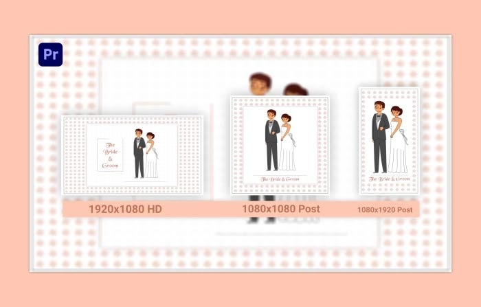 Create Stunning Wedding Invitation Video Stories And Post With Premiere Pro Template