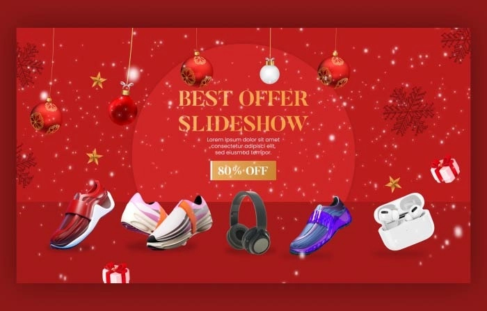 Christmas Sale Slideshow After Effects Template
