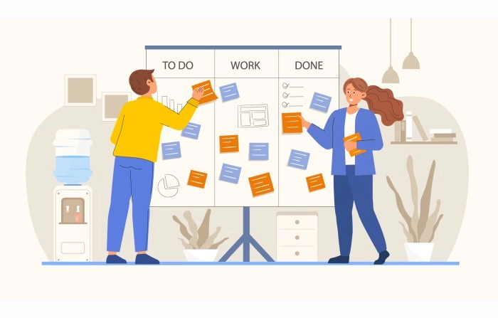 Vector Illustration Of Project Management image