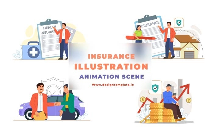 Create Stunning Insurance Animation Scene With After Effects Template