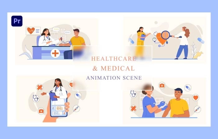 Professional Healthcare And Medical Animation Scene Premiere Pro Template