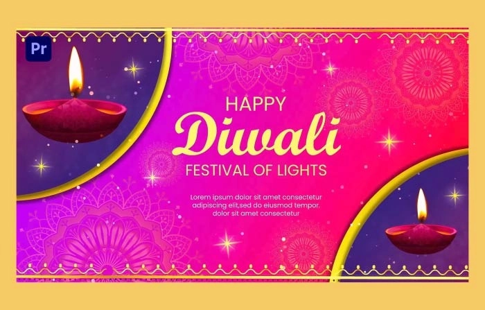 Diwali Wishes Slideshow Best Diwali Premiere Pro Template