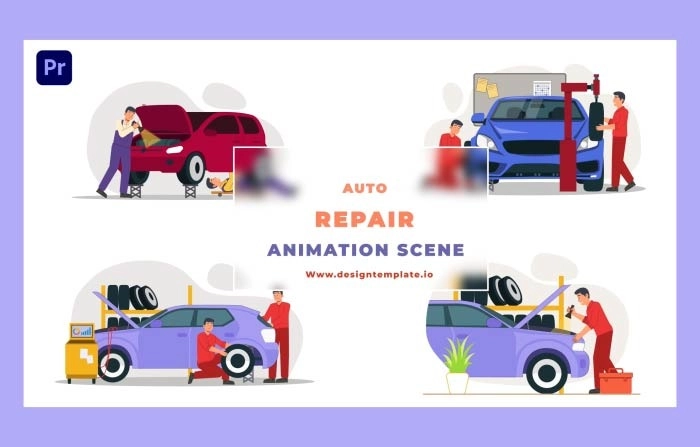 Auto Repair Animation Scene Premiere Pro Template
