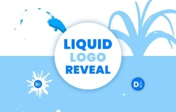 Liquid Logo Reveal After Effects Template 01