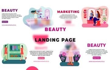 Beauty Landing Page 02 After Effects Template