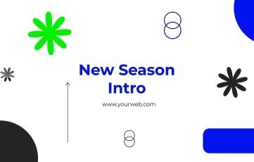 Minimal New Season Intro After Effects Template