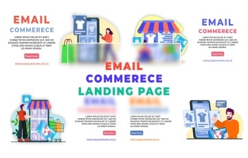 Email Commerce Landing Page After Effects Template