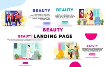 Beauty Landing Page After Effects Template