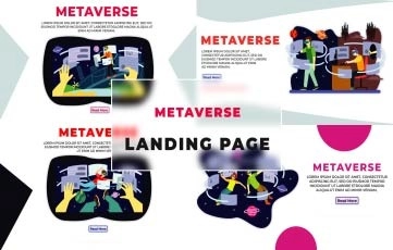 Metaverse Landing Page After Effects Template