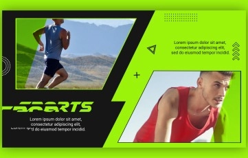 Modern Sports Fitness Slideshow After Effects Template