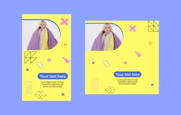 After Effects Colourful Design Instagram Post Story