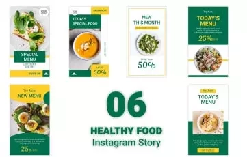 After Effects Healthy Food Instagram Stories