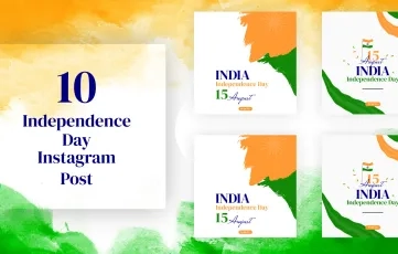 Independence Day India Instagram Post After Effects Template