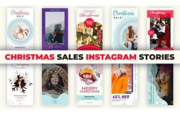 After Effects Christmas Sales Instagram Stories
