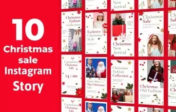 Christmas Sale Instagram Stories After Effects Templates