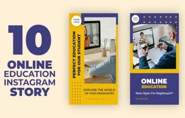 Online Education Instagram Story After Effects Template