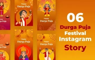 Durga Puja Festival After Effects Instagram Story Pack