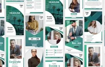Corporate Business Instagram Stories After Effects Templates