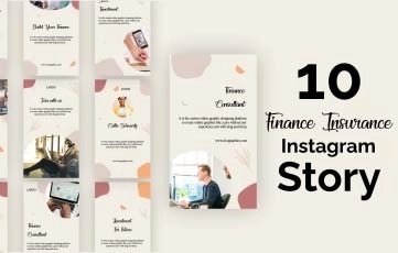 After Effects Finance Insurance Instagram Stories