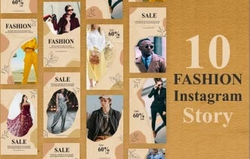 Dynamic Fashion Sale Instagram Story After Effects Templates
