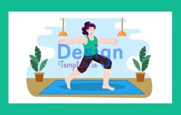 Yoga Training Animation Scene
