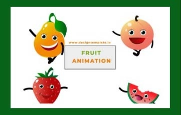 Fruit Animation Scene