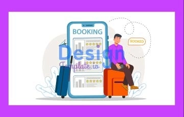 Travel Booking Animation Scene