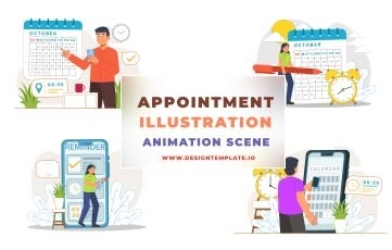 Appointment Animation Scene After Effects Template