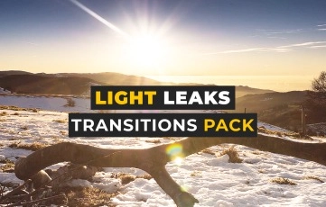 After Effects Template Light Leaks Transitions Pack