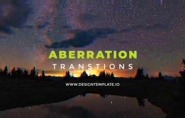 Aberration Transitions Pack After Effects Template