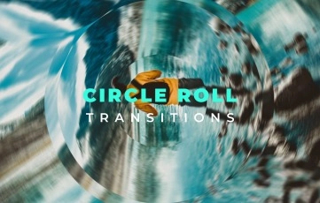 Circle Roll Transitions Pack After Effects Template