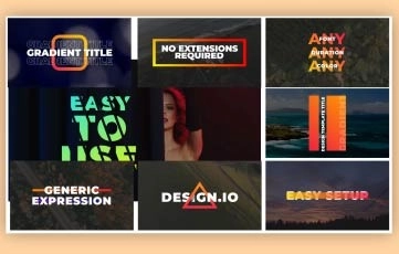 Gradient Titles After Effects Templates