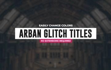 Urban Glitch Titles After Effects Template