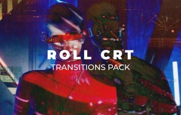 Roll Crt Transitions Pack After Effects Template