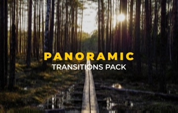 Panoramic Transitions Pack After Effects Template