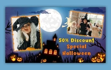 Halloween Sale Slideshow After Effects Slideshow Template