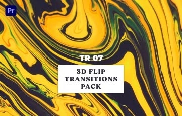 3D Flip Transitions Pack Premiere Pro Template