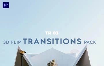 Premiere Pro Templates 3D Flip Transitions Pack