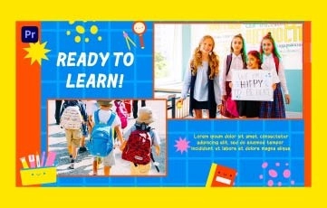 Premiere Pro Slideshow Template For Back To School Event
