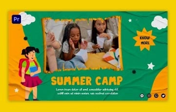 Kids Summer Camp Slideshow Premiere Pro Template