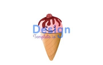 Ice Cream Cartoon Animation Scene