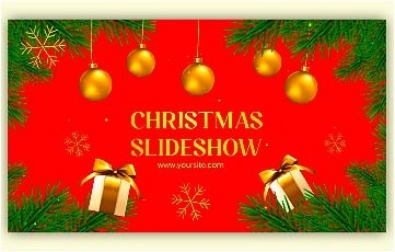 Christmas Slideshow Greetings in After Effects