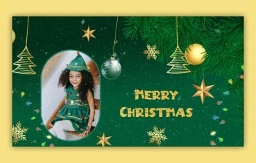Christmas Greetings After Effects Slideshow Template