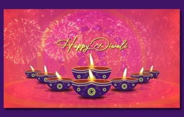 Digital Diwali Wishes After Effects Slideshow Template