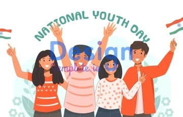 National Youth Day Character Animation Scene