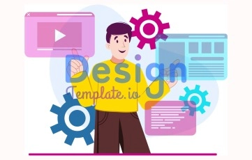 Web Design Strategy Animation Scene