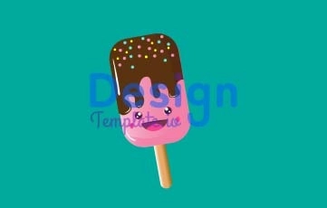 Ice Cream 2D Animation Scene