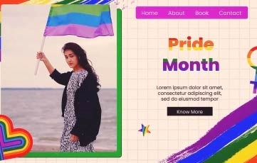 Happy Pride Month Slideshow After Effects Template